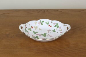 ウェッジウッド　ワイルドストロベリー　ボウル　深皿　苺　WEDGWOOD　WILD STRAWBERRY　イギリス　ヴィンテージ　セカンド品　L109