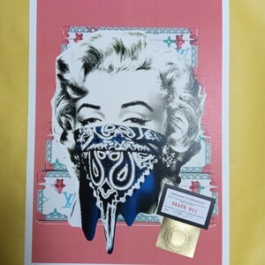 DEATH NYC 世界限定100枚 アートポスター　MARILYN　MONROE　マリリンモンロー　LOUISVUITTON　ルイヴィトン　トランク　Banksy バンクシー