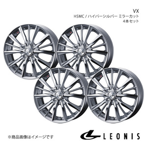 LEONIS/VX フィット/フィットアリア GD1/2/3/4/5/6/7/8/9 アルミホイール4本セット【16×6.0J 4-100 INSET45 HSMC】0033247