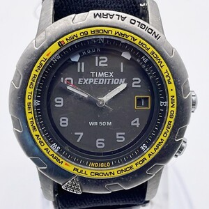 【61810】TIMEX　メンズ腕時計　EXPEDITION　SS　グレー　QZ