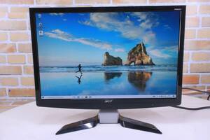 液晶モニター PCモニター 液晶ディスプレイ acer P224W B エイサー 2009年製 接続3系統 22インチ 中古現状品■(F9663)