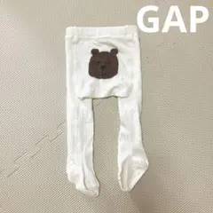 GAP ベビータイツbaby ブラナンベア　ケーブルニットタイツ0〜12m 白