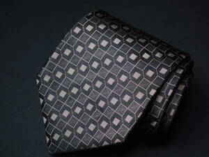 【Calvin Klein カルバン クライン】A2061 ブラック 黒 ITALY イタリア製 SILK ブランド ネクタイ 古着 良品