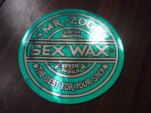 ◆新品U.S.セックスワックス【SEX WAX】輸入ロゴ◎StickerステッカーMG最後の①枚限定◆定形郵便対応