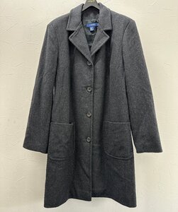 【中古】JCREW ジェイクルー メンズ アウター ウール コート ロングコート ダークグレー M