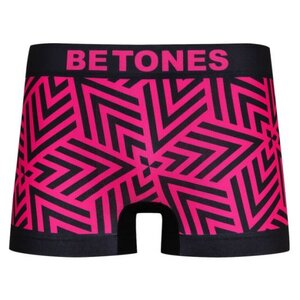 BETONES ビトーンズ 【ROCK&ROLL】 PINK 新品正規品 ボクサーパンツ 下着 フリーサイズ(郵便送料込み)