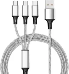 3in1 usb ケーブル マイクロ Usb タイプc ケーブル 一本三役