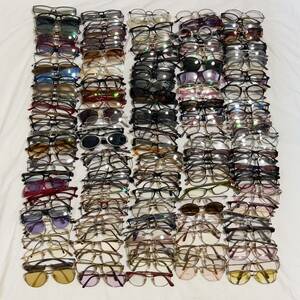 ジャンク メガネ 眼鏡フレーム・サングラス 200点以上まとめ売り④まとめて 大量 セット マルヴィッツ レイバン ニコン等 ブランド
