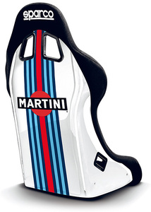 【国内正規品＆メーカー直送】SPARCO x MARTINI RACING EVO RACING MR WRAPPING バケットシート 1脚 黒 お取寄品