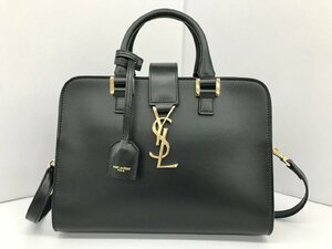 イブサンローラン SAINT LAURENT ハンドバッグ ベイビーカバス ブラック 568853 レディース ショルダーバッグ 未使用 → 2405LT936