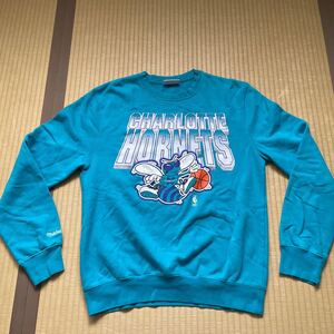 シャーロットホーネッツ スウェット mitchell&ness トレーナー ミッチェル&ネス スエットシャツ CHARLOTTE HORNETS バスケウエア NBA