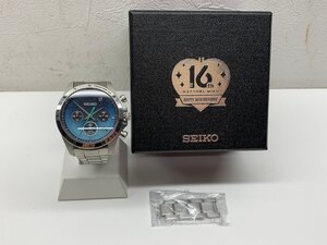 【稼動品】SEIKO セイコー 初音ミク Happy 16th Birthday 腕時計 8T63-02J0 コマ 箱