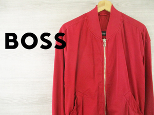 春物 HUGO BOSS●ヒューゴボス＜ヴィンテージ ジップアップ ジャケット ブルゾン＞●M2125c