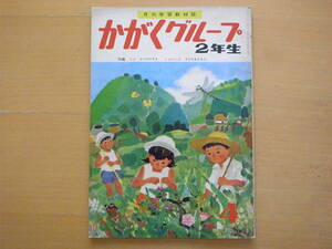 かがくグループ2年生4号/昭和レトロ/1962年7月/科学/東雲堂/理科/社会/夏/虫/魚をとる人/ヤブカとライオン/輪島清隆/二俣英五郎