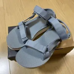 teva テバ 24.0 サンダル ブルーグレー メルカリ便 匿名配送