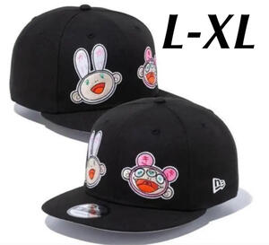 【完売品】L-XLサイズ 正規品 村上隆 カイカイ キキ ニューエラ new era TAKASHI MURAKAMI 9FIFTY /お花 帽子 キャップドラえもん C