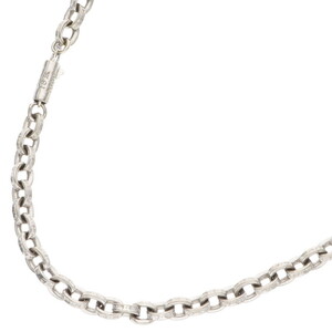 クロムハーツ Chrome Hearts 18K PAPER CHAIN/ペーパーチェーン サイズ:18inch ホワイトゴールドネックレス 中古 SS07