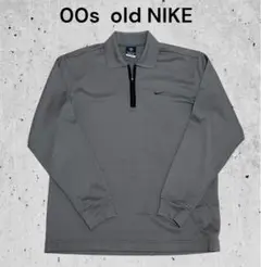 00s OLD NIKE ハーフジップ　カットソー　y2k