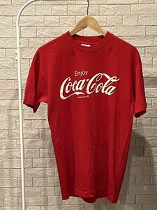 VOLUNTEER 半袖 Tシャツ Lサイズ レッド MADE IN USA Coca-Cola ボランティア ヴィンテージ アメリカ コカコーラ