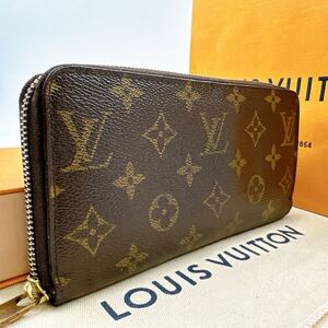 3821【美品】LOUIS VUITTON ルイヴィトン モノグラム ジッピーウォレット ラウンドファスナー 長財布 ウォレット M60017/CA0036