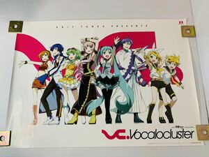 B2ポスター 「CD EXIT TUNES PRESENTS Vocalocluster (ボカロクラスタ) feat. 初音ミク」 店舗購入限定特典 非売品 not for sale