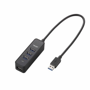 エレコム　マグネット付き4ポートUSB3.0ハブ　U3H-T405BBK