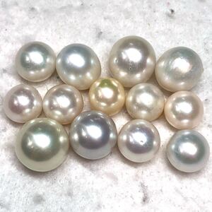 1円〜!!（南洋白蝶真珠おまとめ152.5ct）f 約30.5g 真珠 pearl パール ルース 裸石 宝石 ジュエリー jewelry 片穴 両穴 w3す17