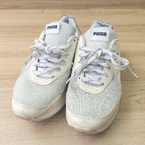 ◇ PUMA プーマ スニーカー サイズ24.5 ホワイト グレー レディース E