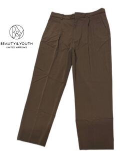 BEAUTY&YOUTH UNITED ARROWS★ビューティーアンドユース ユナイテッドアローズ★（L）ワンタック パンツ/ブラウン系