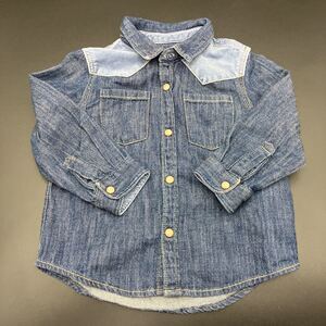 即決 Zara BabyBoy デニムシャツ 80cm