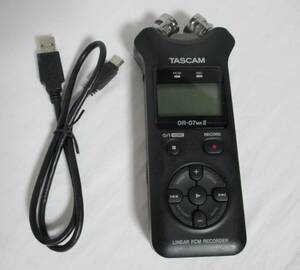 TASCAM DR-07MKII リニアPCMレコーダー 24bit/96kHz対応 　中古　美品