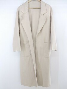 ◇ ◎ OLIVE des OLIVE オリーブ デ オリーブ ウエストリボン 長袖 ガウンコート サイズ M ベージュ レディース P