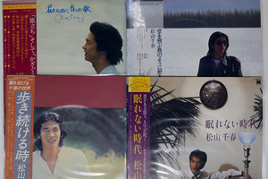 LP、帯付き 松山千春/7枚セット