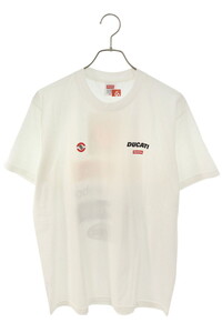 シュプリーム Tシャツ 24SS Ducati Logos Tee サイズ:M ドゥカティロゴTシャツ 中古 HJ12