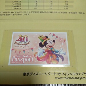 東京ディズニーリゾート、東京ディズニーランド、ディズニーシーのパスポート 株主優待