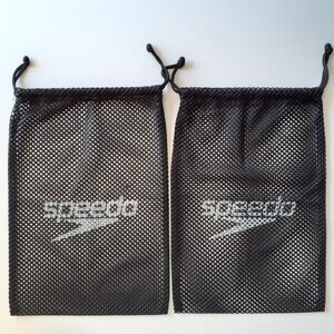 [即決送料無料] speedo スピード　メッシュ 巾着 ２点セット　水泳　長期保管品