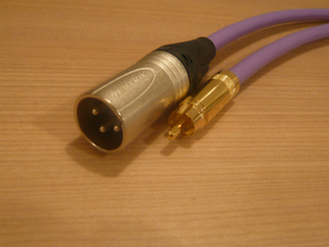 ★ 即決 Oyaide PA-02 V2 RCA－XLRオス 2.5m NEUTRIK NC3MXX オヤイデ 金メッキ (L.R識別処理可) ★