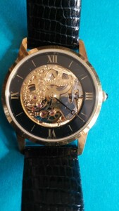 希少品　Universal Geneve ユニバーサルジュネーブ　　 18ＹＧスケルトン メンズ 腕時計 　限定品