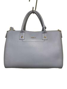 FURLA◆ショルダーバッグ/レザー/BLU