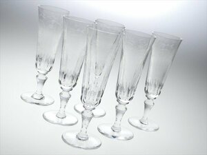 n62 Baccarat バカラ クリスタル パルメ シャンパングラス シャンパンフルート 6客