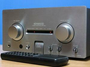 KENWOOD★良品 メンテ済 動作良好★高音質 プリメインアンプ PHONO端子装備★簡易リモコン&取説付★KA-1001G