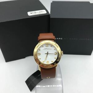 MARC BY MARC JACOBS マークジェイコブス Amy MBM8574 腕時計 レディース クオーツ レザーベルト 箱付き美品 動作品