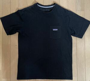 Patagonia パタゴニア 半袖 ポケット 黒 Tシャツ ブラック ポケT ビンテージ アメリカン アメリカ 古着 T シャツ