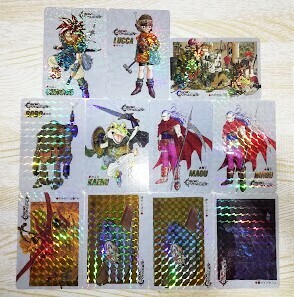 クロノトリガーSFC限定プリズムカード*非売品*鳥山明（Akira Toriyama)原画　擬似角ホロ8種デジタル3種