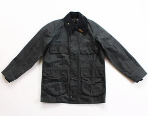 デッド Barbour ビデイル 4ポケット 32 ネイビー 未使用 80s ビンテージ 1989年 BEDALE 貴重 バブアー 3ワラント