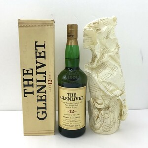 ◎《同梱不可》未開栓 THE GLENLIVET ザ・グレンリベット12年 オークカスク スコッチ 40％ 750ml 紙袋・外箱付 ※箱に汚れ有 11410856