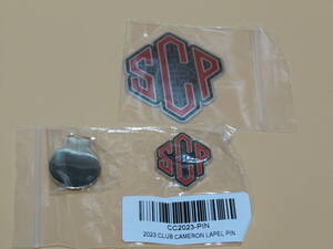 Scotty Cameron　スコッティ・キャメロン 2023 Club Cameron Metallic Pin( バッジをマーカーに改造）＋Sticker　 新品