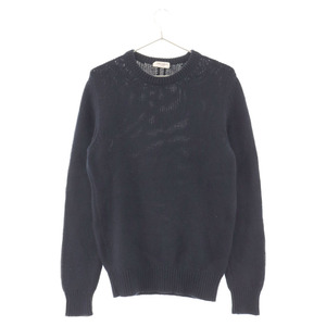 SAINT LAURENT PARIS サンローランパリ CASHMERE CREW NECK KNIT 453747 Y1SA1 カシミヤクルーネックニット 長袖セーター ネイビー