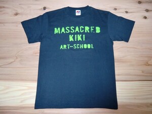 ART-SCHOOL アートスクール MASSACRED KIKI Tシャツ sizeS OGRE YOU ASSHOLE バンドT ロックT ツアーT ライブT ロキノン 音楽