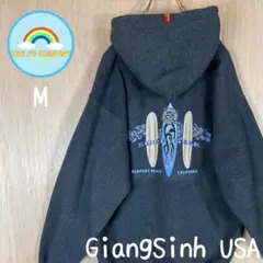 USA古着 GiangSinh NEWPORTBEACH プルオーバーパーカーM